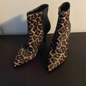Michael Kors leopard two tone boot